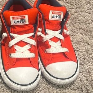 Converse Kids Red All Star Sneakers